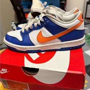 Nike Dunk Low Blue and Orange Shoes
